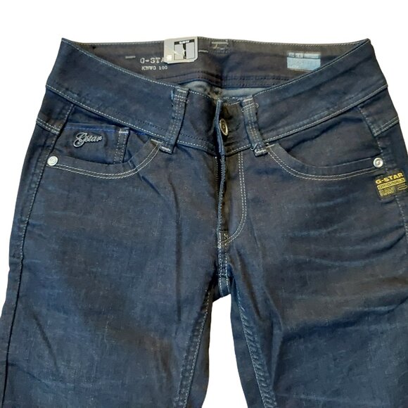 Retro Vintage G-Star Raw Lynn Skinny Comfort Comet Denim Jeans Pants Sz 25 NWT - Picture 6 of 14